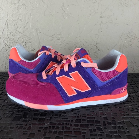 new balance 574 pink orange